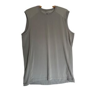 REI Mens Tank Top Gray Sleeveless Athletic Workout‎ Shirt Size L Athleisure gym